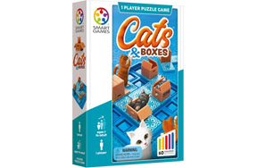 SmartGames Cats & Boxes Logic Puzzle Game with 60 Challenges